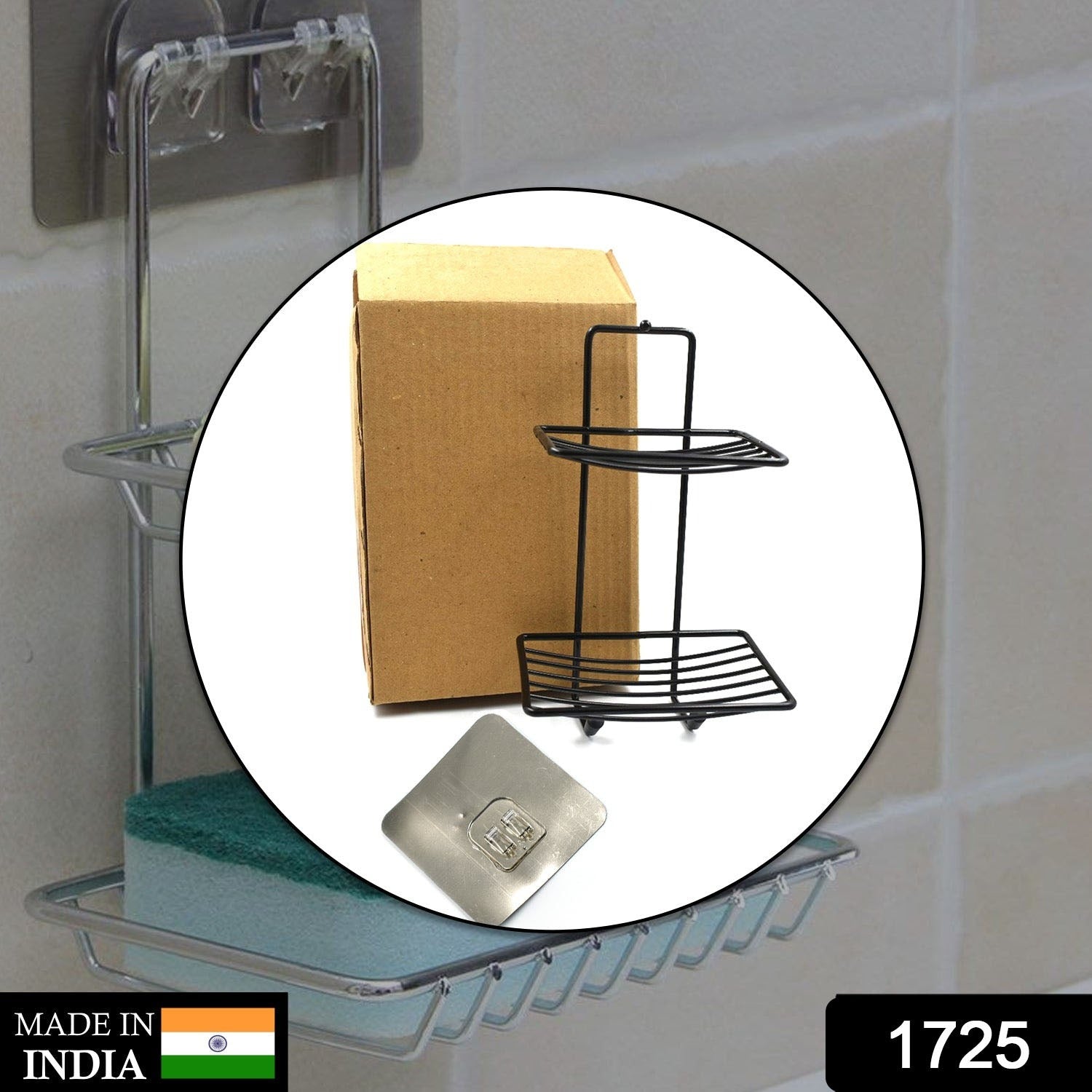 2-layer SS soap rack for neat and convenient soap storage in bathrooms. 2-layer SS soap rack for neat and convenient soap storage in bathrooms.